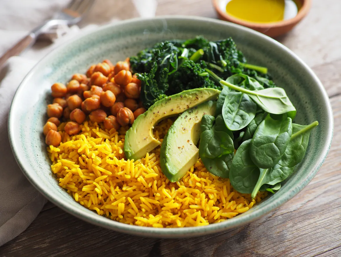 Colorful bowl with diverse balanced ingredients representing flexible nutrition